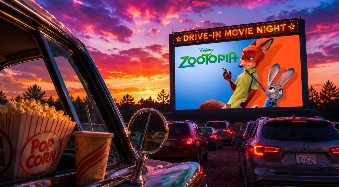Drive In Movie Night @ Elko - Zootopia